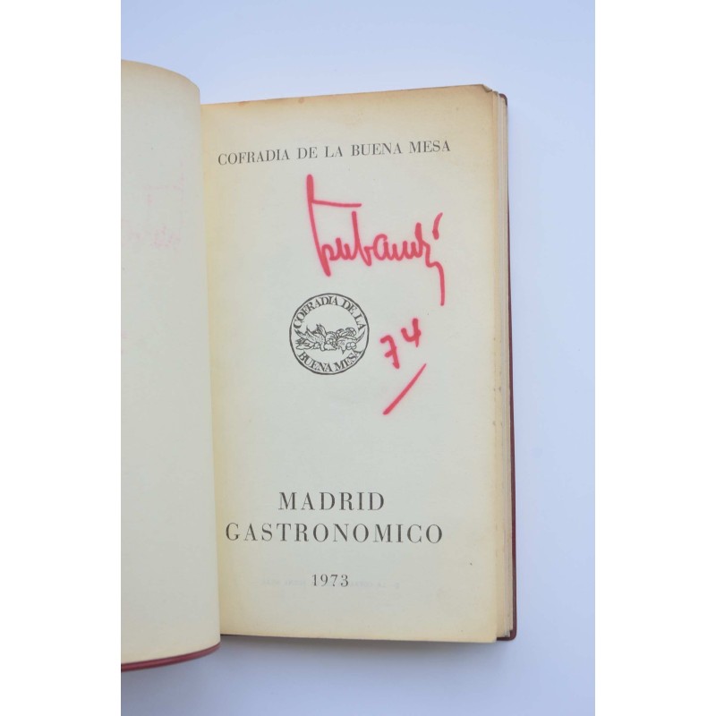 Madrid gastronómico 1973