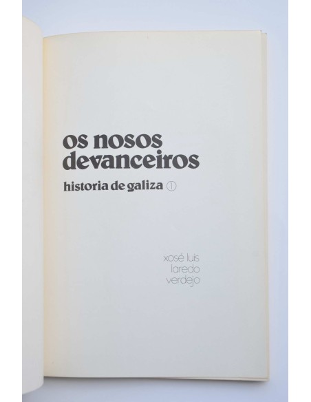 Os nosos devanceiros. Historia de Galiza 1