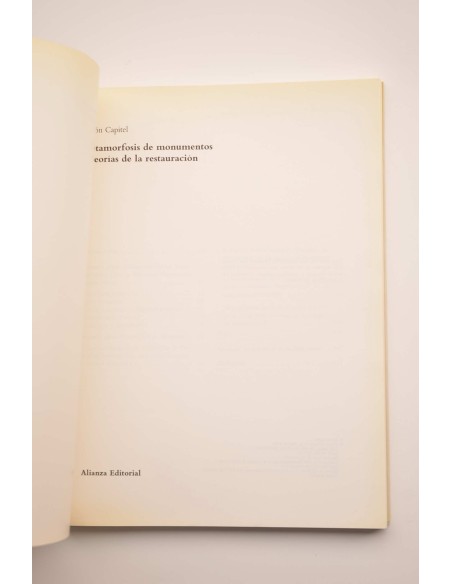 Metamorfosis de monumentos y teorías de la restauración