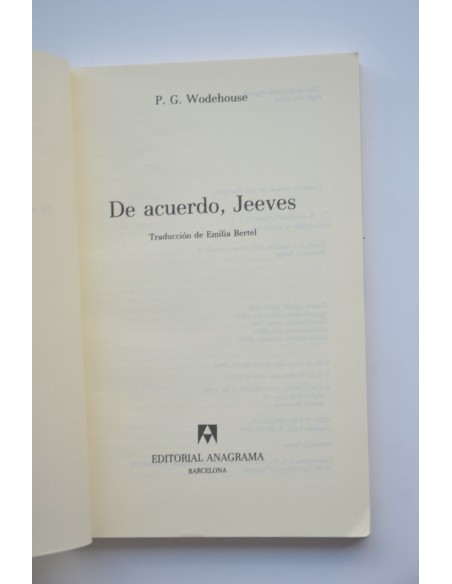 De acuerdo, Jeeves