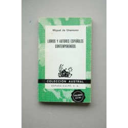 Libros y autores españoles contemporáneos