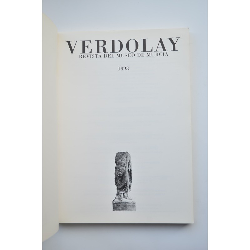 Verdolay: Revista del Museo de Murcia, nº 4 1993