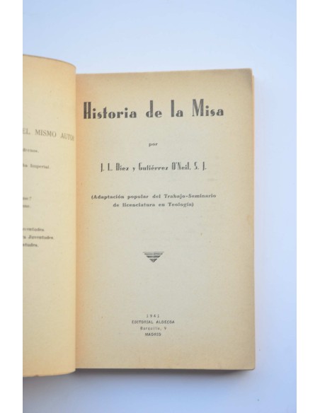 Historia de la Misa
