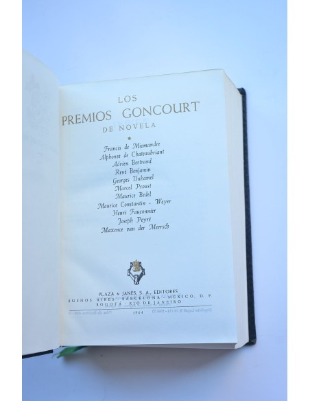 Los premios Goncourt de novela. Tomo I