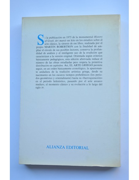 El arte griego. Introducción a su historia
