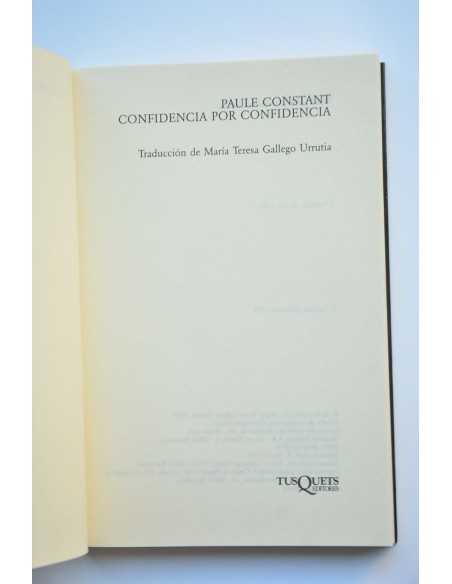 Confidencia por confidencia