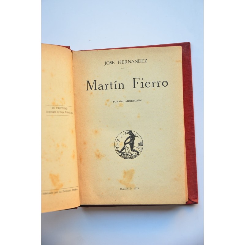 Martín Fierro. Poema argentino