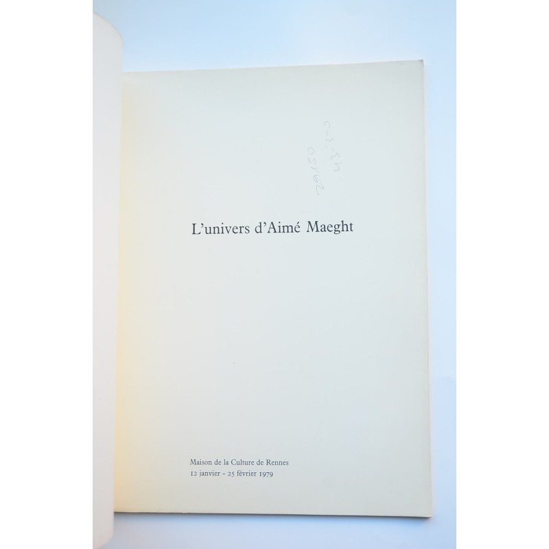 L'universe d'Aimé Maeght : Catálogo comentado...