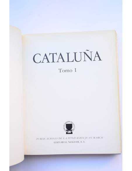 CATALUÑA. Tomo I