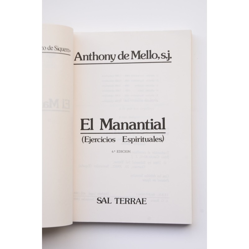 El manantial : ejercicios espirituales