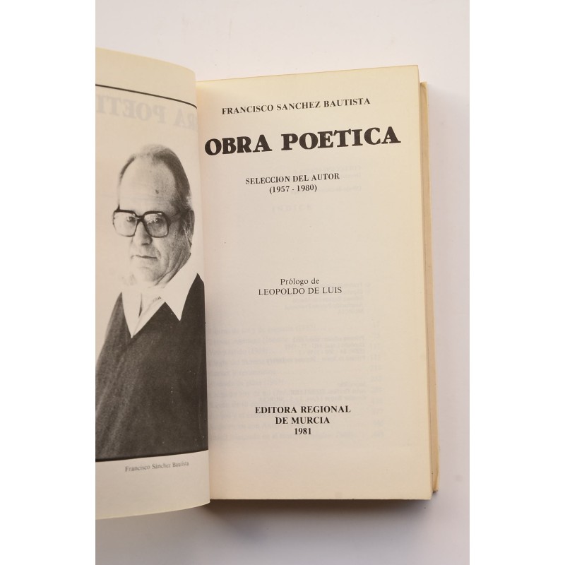 Francisco Sánchez Bautista. Obra poética....