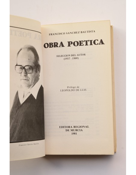 Francisco Sánchez Bautista. Obra poética. Selección del autor (1957-1980)