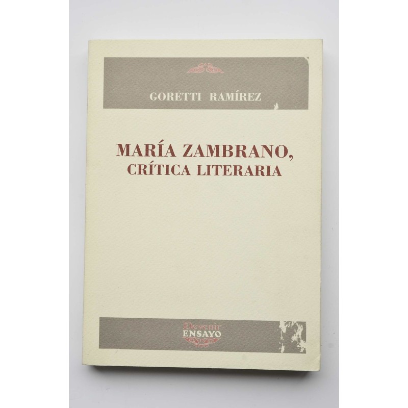 María Zambrano, crítica literaria