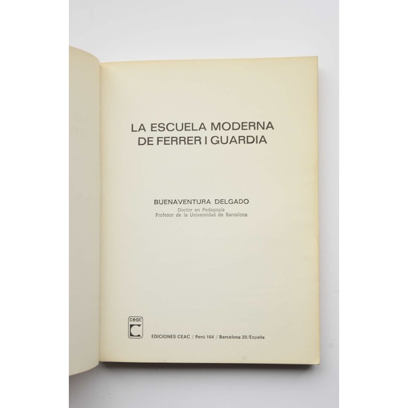 La escuela moderna de Ferrer Guardia