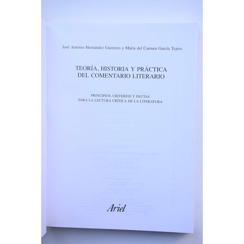 Teoría, historia y práctica del Comentario...