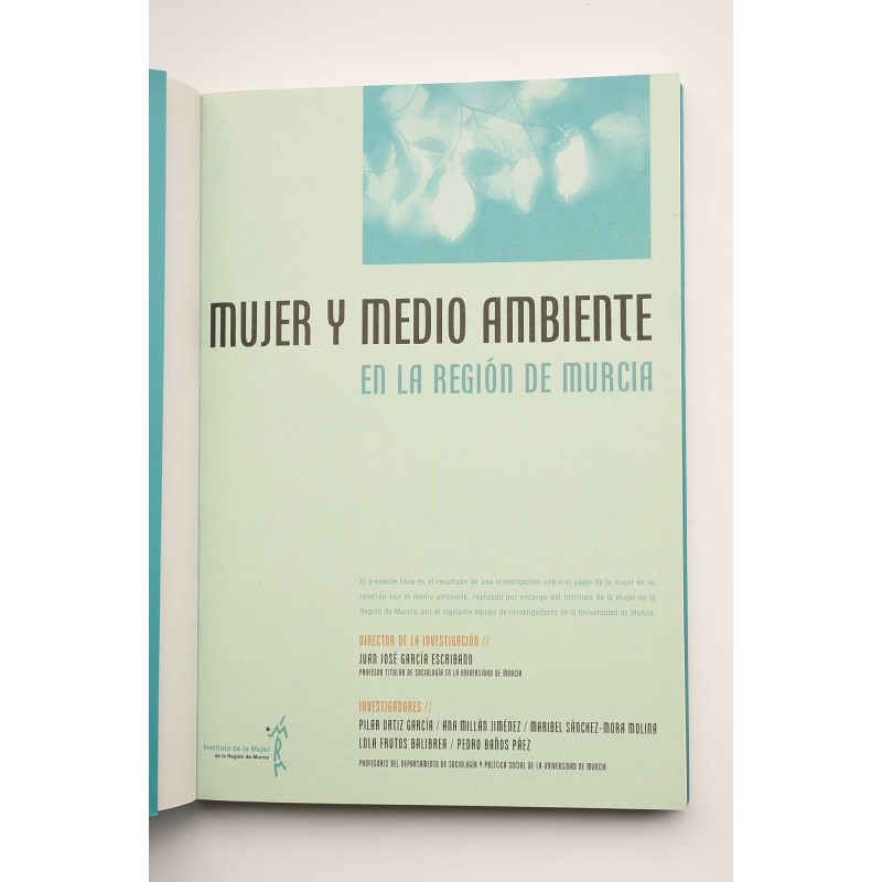 Mujer y medio ambiente en la Región de Murcia