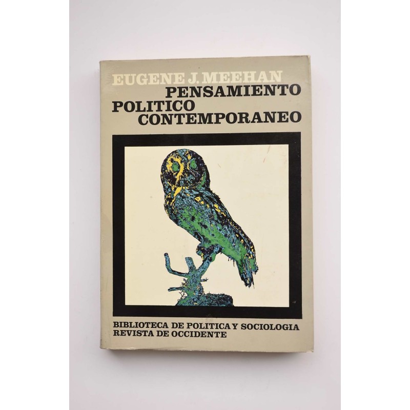 Pensamiento político contemporáneo : estudio crítico