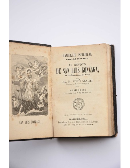 Ramillete espiritual para la juventud ó sea El devoto de San Luis Gonzaga