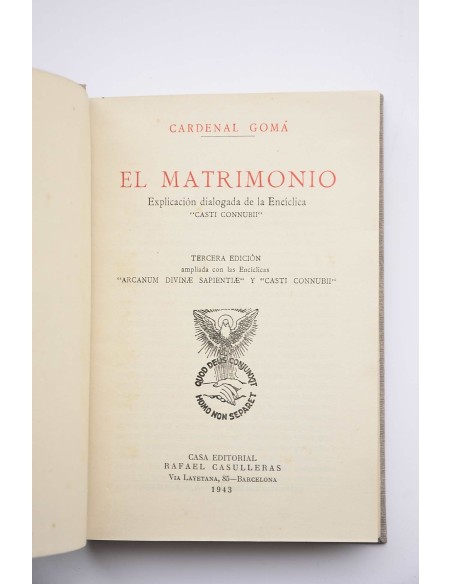 El matrimonio : explicación dialogada de la Encíclica Casti Connubi