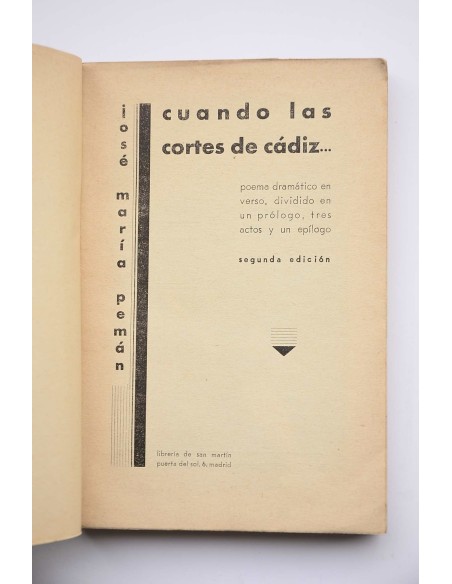 Cuando las Cortes de Cadiz. Poema dramático en verso, dividido en un prólogo, tres actos y un epílogo