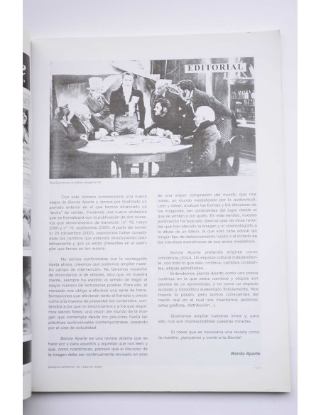 Banda Aparte : revista de cine : formas de ver. -- Nº 18 -mayo 2000