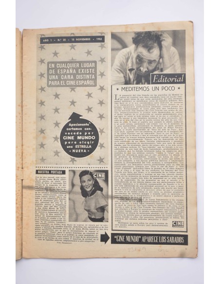 Cine mundo .-- Año I.-- Nº 35 (15 noviembre 1952)