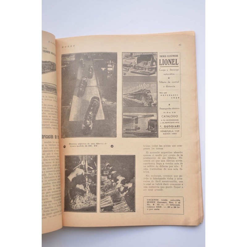 HOBBY: publicación mensual --  Nº 38 , Vol. IV...